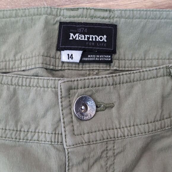 Marmot Green Hiking Pants Size:14 - Picture 3 of 8